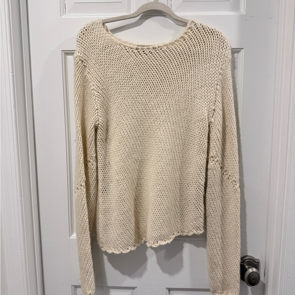 Motel Rocks Ranvir Cream Knit Sweater Size M - Picture 7 of 9